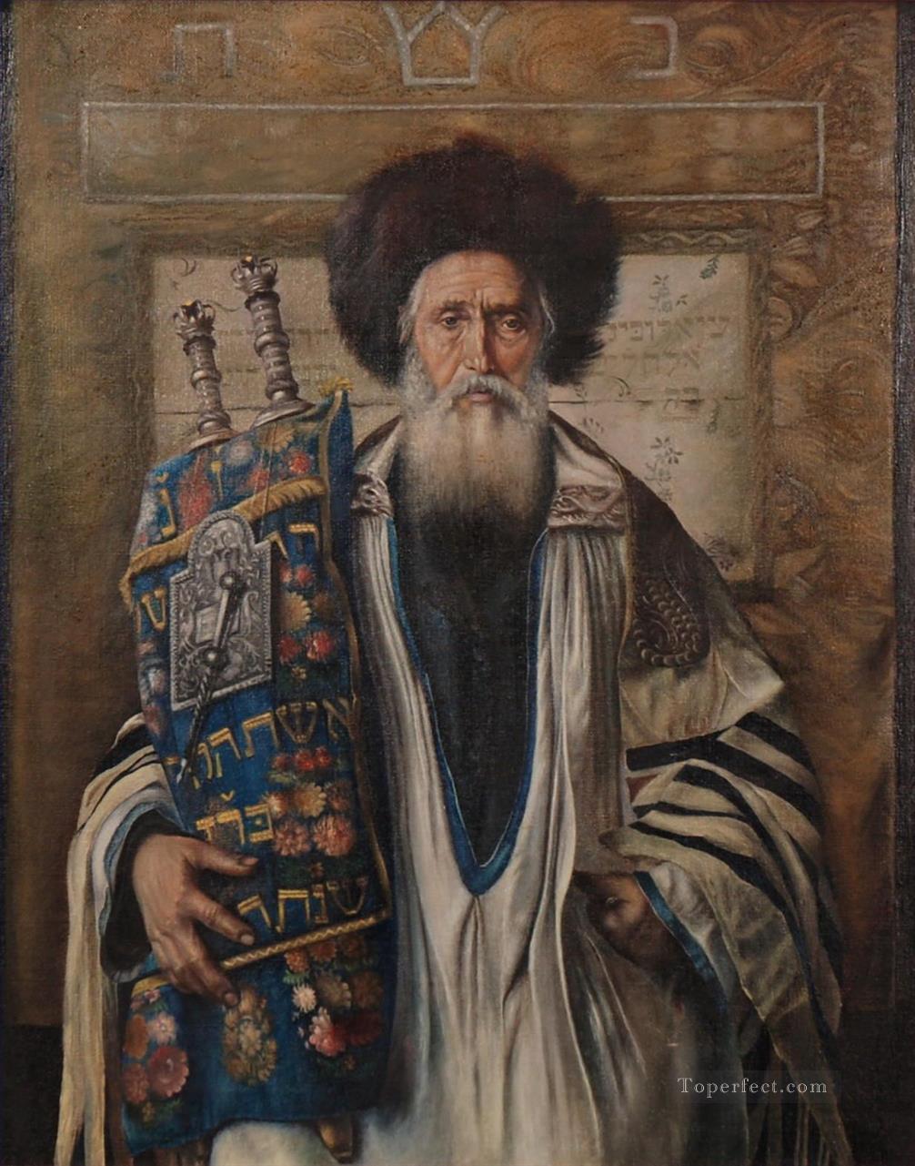 portrait of a man Isidor Kaufmann Hungarian Jewish Oil Paintings